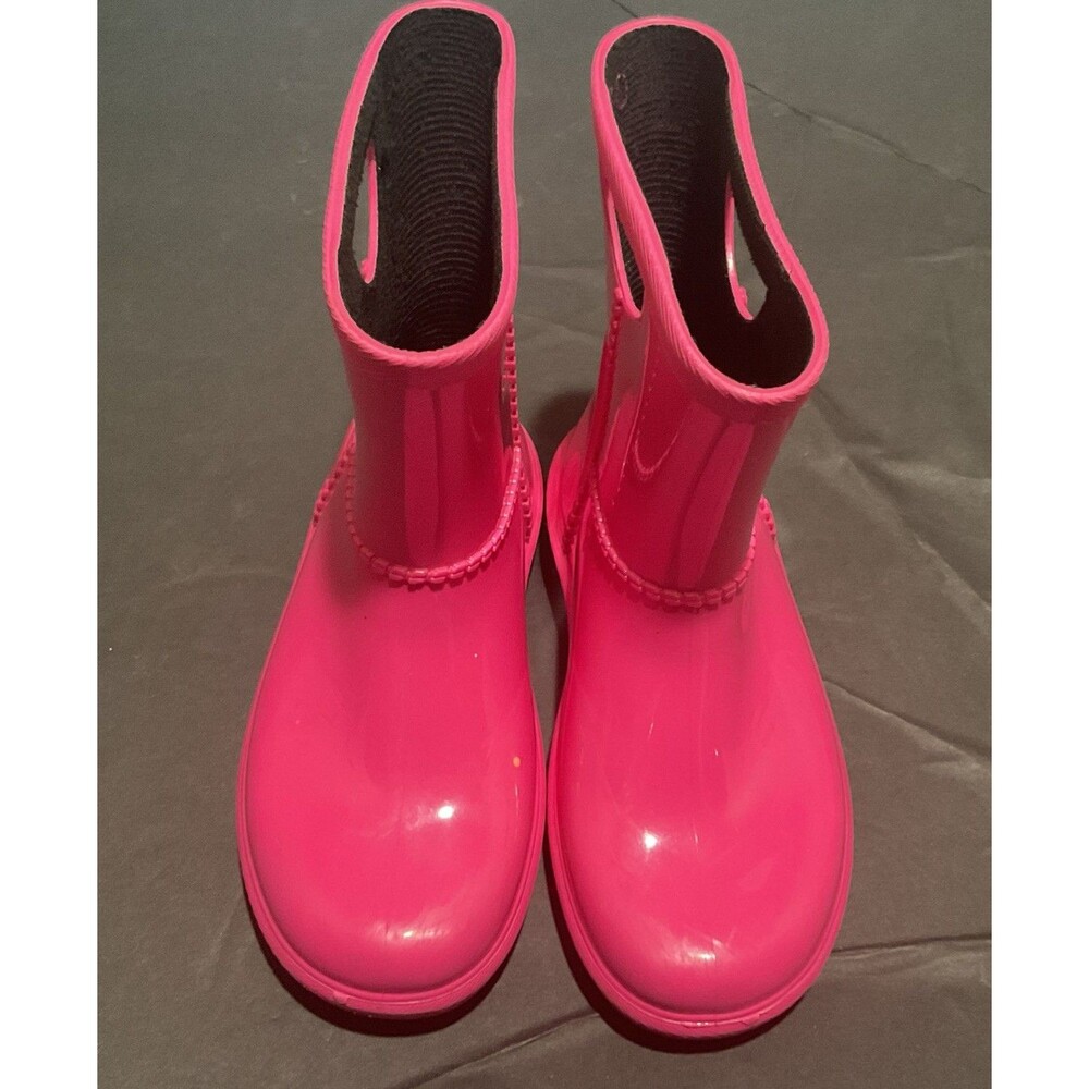 Ugg Rain Boots Kids Size 10 Color Pink Pre-owned